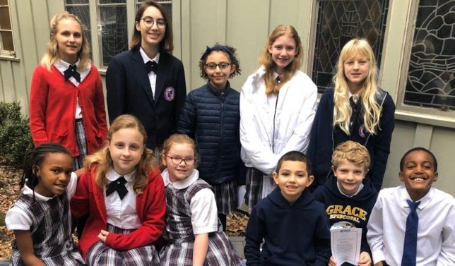 students who received Fruit of Spirit for Kindness award