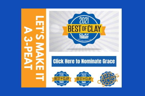 Nominate Grace for 2021 Best of Clay