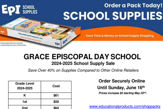 School Supplies Flyer 2024